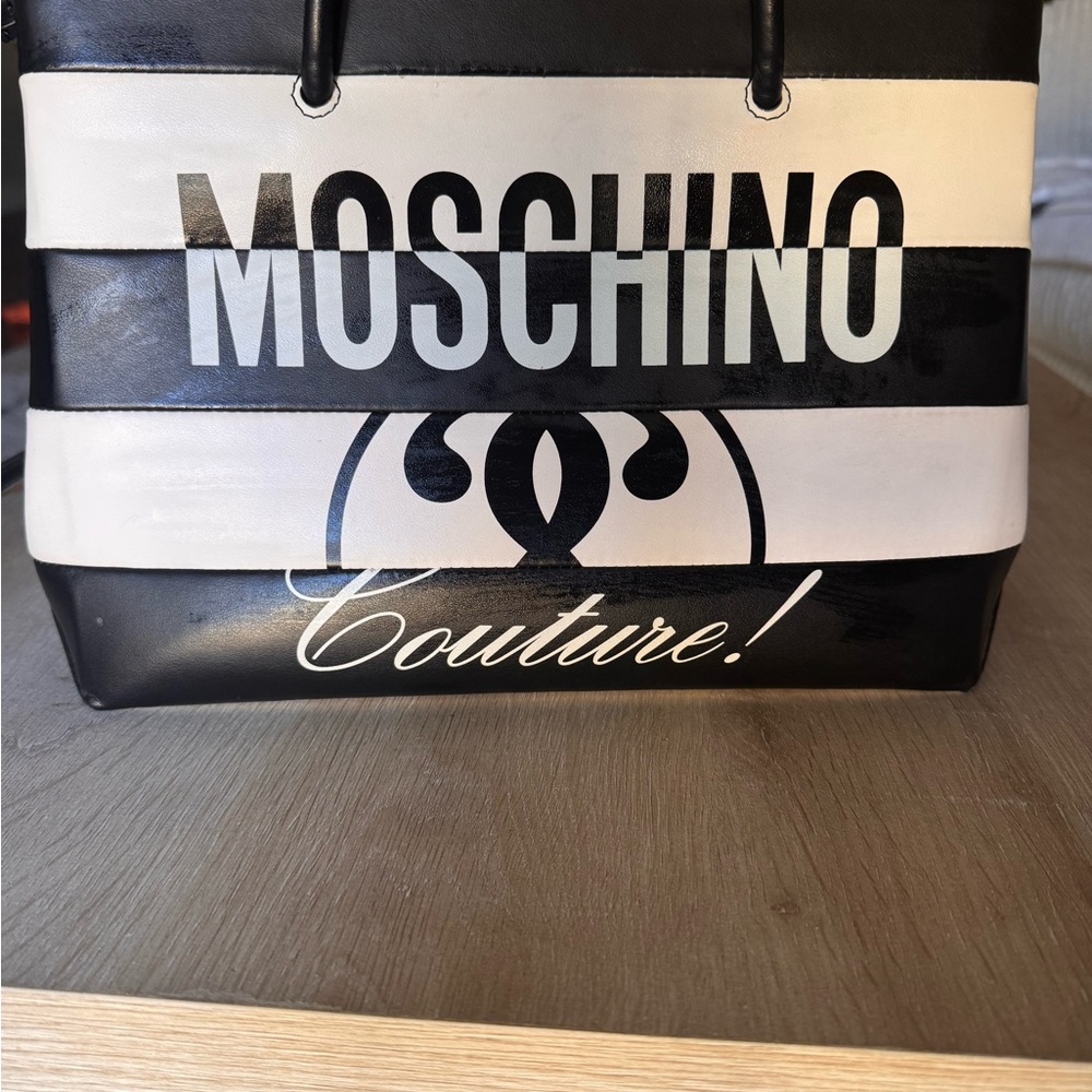 Moschino Black and Gold Zipper Detail